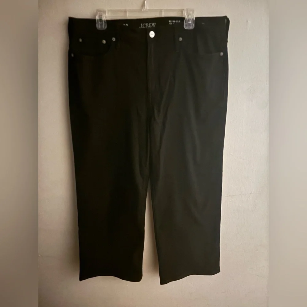 NWT J.Crew Slim-wide jean Black Size 32 Preppy Fall 2024 Stretch High Rise